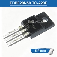 5pcs FDPF20N50 TO-220F 20A/500V N-channel MOSFET Transistor New Original