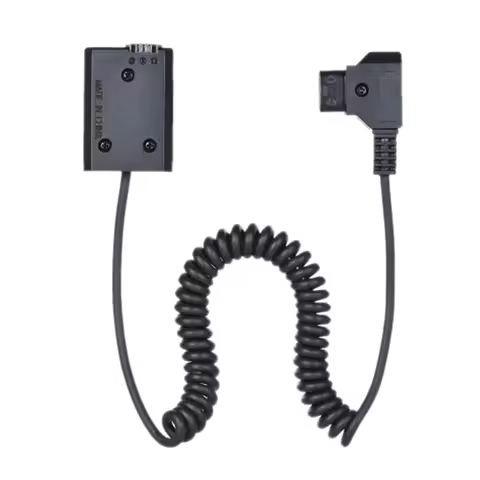 A73T V-Mount / Anton Bauer D-Tap To NP-FW50 DC Coupler Power Dummy Battery Adapter Coiled Cable For 