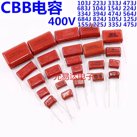 2-10PCS CBB Capacitor 400V 103J 104J 105J 185J 205J 224J 274J 333J 335J 394J 474J 475J 564J 684J 824