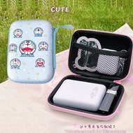 Cute Doraemon Data Cable Storage Bag Mobile Phone Charger Portable Storage Bag Power Bank U Disk Ear
