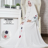 Baju Muslim Gamis Syari Rafanda White fsdafk874445 unimiteae