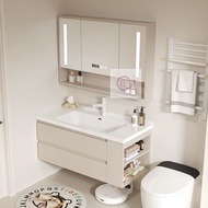 ST-ΨBathroom Wash Table Wash Basin Wash Basin Cabinet Ceramic Integrated Basin Bathroom Cabinet Combination Toilet Side