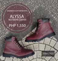 Mardini Shoes - Marikina - Women's Boots - ALYSSA RED NAPPA