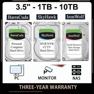 3.5" Skyhawk / IronWolf / BarraCuda Hard Drive 2TB/3TB/4TB/5TB/6TB/8TB/10TB HDD Sata Hard Disk