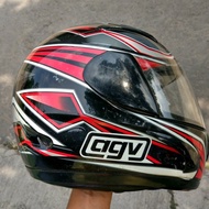 AGV GP1 merah hitam