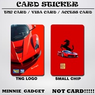 [ Ferrari ] Touch n Go Card Sticker Cover TNG / MASTER / VISA / CREDIT/ DEBIT CARD