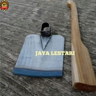 Genuine stainless steel hoe and handle - stainless steel rice field hoe