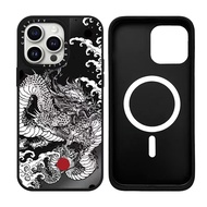 CASETiFY Power Dragon Design  Pattern Shockproof Mirror with MagSafe Case for iPhone 16 Pro Max / iP