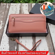 classic&modern งานแท้ กระเป๋าสตางค์ผู้หญิง ใบยาว ซิปรอบ มีช่องซิปหน้า หนังเงานิ่มมาก พร้อมสายคล้องมื