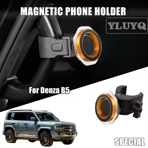 For BYD Denza B5 8 Leopard Car Magnetic Phone Holder Leopard 5 8 Gravity Navigation Mount Adjustable