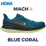 รองเท้าวิ่ง Hoka Mach 4 'Blue Coral' Size40-45 รองเท้าผู้ชาย รองเท้าผ้าใบผู้ชาย รองเท้าผ้าใบผู้หญิง รองเท้าแฟชั่น sneakers lazada ส่งฟรี เก็บปลายทาง แถมฟรี ดันทรงรองเท้า เปลี่ยนไซส์ฟรี