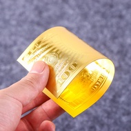 Plastic Gold Foil Banknotes Colorful Dollars Collection Coins Toy Props Coins Creative Commemorative