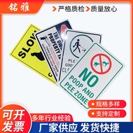 Reminder Warning Sign Signboardforeign Trade Aluminum Alloy Reflective Monitoring Sign Store Warning