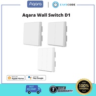 Aqara Wall Switch D1 (Single, Double, Triple Gang)