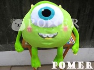 ☆POMER☆日本景品SEGA絕版正品 迪士尼 Pixar 怪獸大學 大眼仔 麥克華斯基 戴矯正器 50公分大隻娃娃玩偶