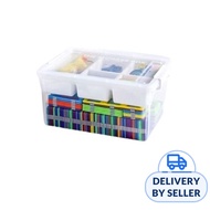 Citylife 30L Storage Container Box With Extra Compartment Tra