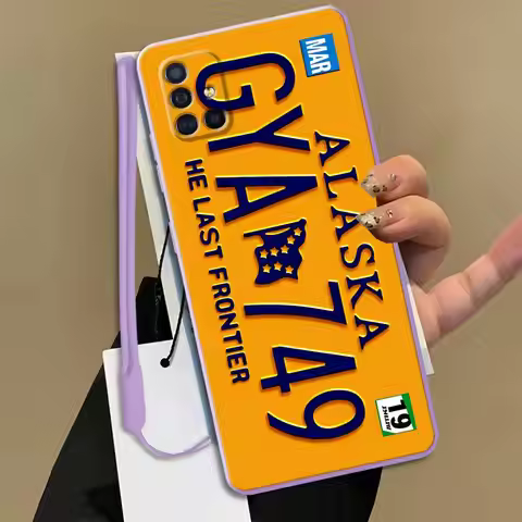 Retro Vintage License Plate Cool Case for Samsung Galaxy A06 A30s A03 A20s A53 A04 A02s A50 A56 A71 