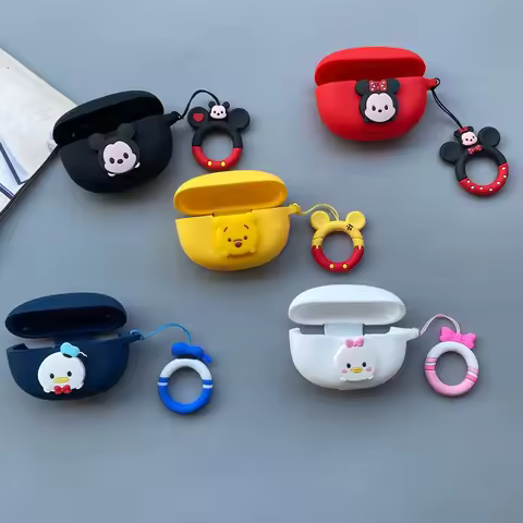Cover For Realme Buds T300 Wireless Bluetooth Earphone Protective Sleeve New Cartoon Silicone Soft C