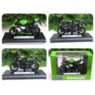 Welly 1/18 Diecast Motorcycle 2017 Kawasaki Ninja ZX 10R Ninja ZX 10RR Z1000 R Edition Super Bike 1: