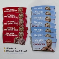 MERAH CUPSLEEVE GONGCHA X FELIX Stray Kids Sleeve Red Blue V1 V2 Red biru