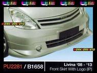 B1658 Nissan Livina Fiber Front Skirt With Logo (IP) Body kit Bodykit