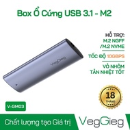 VegGieg V-GM03 M.2 Hard Drive Box – USB 3.1 Gen2 10Gbps UASP