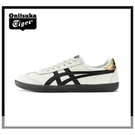 【Original】Onitsuka Tiger Tokuten White black gold for men and women Low-top casual sneakers