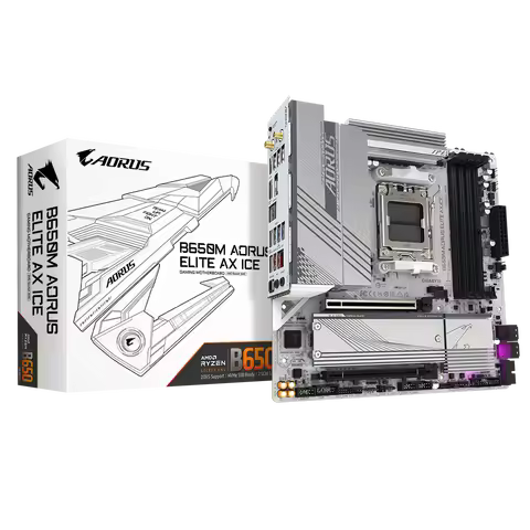 New B650M AORUS ELITE AX ICE PCIe4.0 M.2 Slot Gaming Desktop Mainboard Support AMD 7000 CPU DDR5 AM5