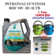 Petronas Syntium 800 5W-30 API SN PLUS (Semi-Synthetic) - 4Ltr + Free Thermol Lunch Box