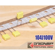 (10 Pcs) [F-CAP] 104 J100v 0.1uF/100V 5% King Sonic 3x7 H7mm P=5mm