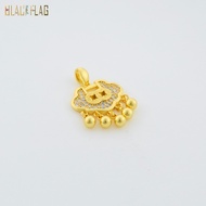 ✨【Emas 375】Gantungan Kalung Kunci Hidup - 3D Gold Sengit 3.9g + 34 Batu Moissanite 🐉 Jewelry Pesta u