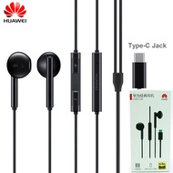 HUAWEI Earphone CM33 USB Type-C In Ear Wired Mic Volume Control Headset for Huawei Mate 10 Pro P20 Por P30 Pro Black