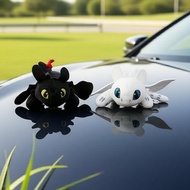 Dragon Car Decor Set: Toothless Doll for Helmets, Vehicles & Sunroofs Set Hiasan Kereta Naga: Anak P