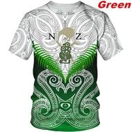 Novelty Unisex 3D Printed Fashion Anzac Poppy Fern Lest We Forget T-shirt