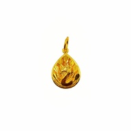 916 Gold Peacock Pendant