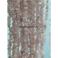 ROSE QUARTZ 1cm natural stone gravel, kalimantan pink QUARTZ agatepilihan stone necklace