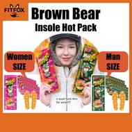 Brown Bear Heated Insoles - Warm Your Feet Up to 7 Hours | Suitable for Men & Women | Sizes Availabl