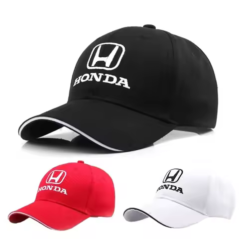 Car Baseball Cap Badge For Honda Logo Civic Accord Vezel Fit CR-V City CRZ Jazz HRV Typer Odyssey