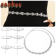 SEEKOV Rhinestone Waist Chain Belt, ​-Like Sparkle​ ​Adjustable Fit​ ​Sparkly Crystal Belt​, Glamoro