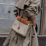 Hermes Herbag 31 棕色皮革(附黑白替換袋）