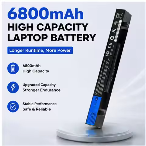 2950MAH-6800MAH Long Battery Life for ASUS Y481C X550V Y581C X450V K550j FX50J A/X550J Battery A41-X