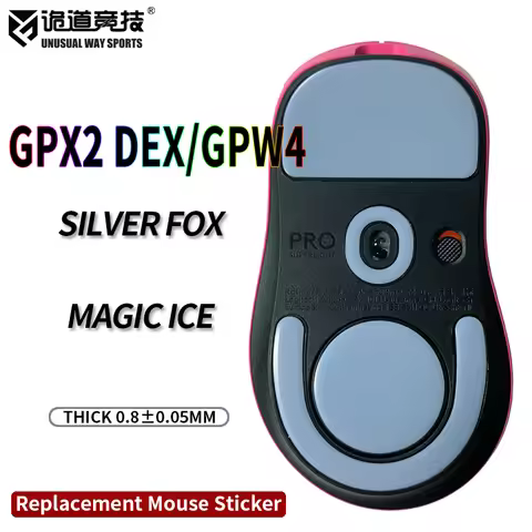 UnusualWaySports Mouse Skates Feet G Pro X Superlight 2 DEX GPW4 Cambered Surface PTFE Anti Collapse