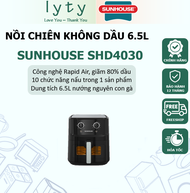 Nồi chiên không dầu 6.5L SUNHOUSE SHD4030