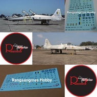 FULL VERSION 1/72 RMAF / TUDM water decal for F-5E Tigers-Tigereye