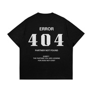Oversized 404 Tshirt | Unisex Streetwear Tee