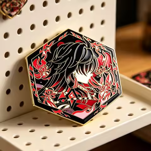 Honkai:Star Rail Blade Cipher Ashveil Sunday Phainon Desk Stand Badge Metal Badges Button Brooch Pin