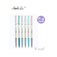 [K.J Headquarters Department] TEMPO Rhythm Plate B-103E Jelly Oil Pen 0.4mm _ 2pcs