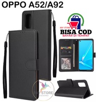OPPO A52/A92 (2020) FLIP LEATHER CASE PREMIUM-FLIP WALLET CASE KULIT UNTUK OPPO A52/A92 (2020) - CAS