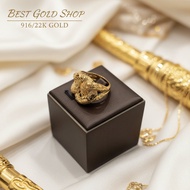 22k / 916 Gold Majestic Weave Ring by Best Gold Shop