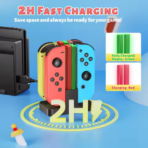 Charging Dock Charger Stand Dock Station Indicater for NS Switch NS for Joy-Con Controller Stand Hol